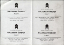 Waldemar Świerzy. Plakaty - zaproszenie [Dokument życia społecznego]