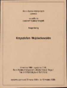 Spotkanie z autorem wystawy fotografii Norge Noreg, Krzysztofem Wojciechowskim - zaproszenie [Dokument życia społecznego]