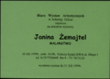 Janina Żemojtel. Malarstwo - zaproszenie [Dokument życia społecznego]