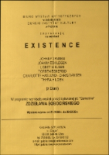 Existence. Wystawa fotografii duńskiej - afisz [Dokument życia społecznego]