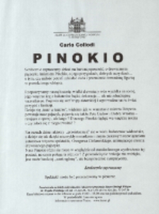 Pinokio - ulotka [Dokument życia społecznego]