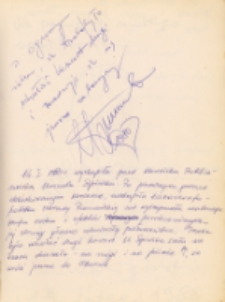 Autograf piosenkarki Urszuli Sipińskiej z adnotacją o odwołaniu koncertu w Obornickim Ośrodku Kultury, 14.01.1980 r. [Dokument ikonograficzny]