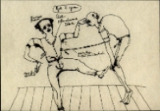 Krystian Lupa. Rysunki teatralne - pocztówka [2] [Dokument życia społecznego]