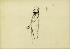 Krystian Lupa. Rysunki teatralne - poczt&oacute;wka [6] [Dokument życia społecznego]