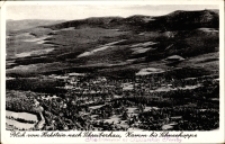 Blick vom Hochstein nach Schreiberhau, Kamm bis Schneekoppe [Dokument ikonograficzny]