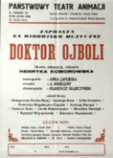 Doktor Ojboli - afisz [Dokument życia społecznego]