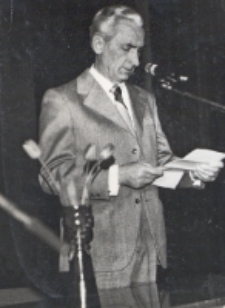 Część oficjalna akademii pierwszomajowej w Obornickim Ośrodku Kultury : przemówienia, 1.05.1982 r. [Dokument ikonograficzny]