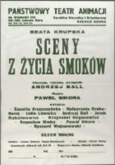 Z życia smok&oacute;w - afisz 2 [Dokument życia społecznego]