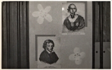 Fragment wystawy zorganizowanej przez bibliotekę publiczną &bdquo;191. Rocznica uchwalenia Konstytucji 3 Maja&rdquo; w Obornickim Ośrodku Kultury, 3.05.1982 r. [Dokument Ikonograficzny]