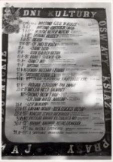 Program imprez na terenie miasta i gminy Oborniki Śląskie, zorganizowanych z okazji Dni Kultury, Oświaty, Książki i Prasy, 3-31.05.1983 r. [Dokument ikonograficzny]