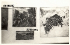 Zdjęcie fragmentu ekspozycji XIX Wojew&oacute;dzkiego Przeglądu Plastyki Amatorskiej w Klubie Plastyka-Amatora w Obornikach Śląskich, 10-31.05.1984 r. (fot. 1) [Dokument ikonograficzny]