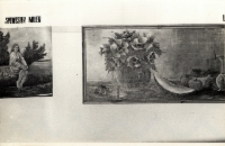 Zdjęcie fragmentu ekspozycji XIX Wojew&oacute;dzkiego Przeglądu Plastyki Amatorskiej w Klubie Plastyka-Amatora w Obornikach Śląskich, 10-31.05.1984 r. (fot. 2) [Dokument ikonograficzny]