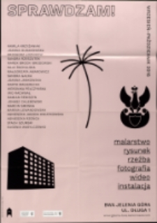 Sprawdzam! - plakat [Dokument życia społecznego]