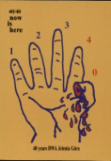 40/40 Now is here : 40 years BWA Jelenia G&oacute;ra - zaproszenie [Dokument życia społecznego]