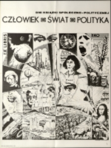 Wystawa książki społeczno - politycznej "Człowiek - Świat - Polityka" - afisz [Dokument życia społecznego]