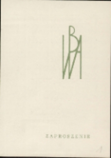 Plastycy zielonogórscy prezentują - zaproszenie [Dokument życia społecznego]