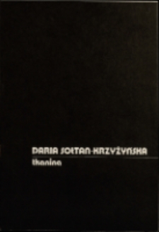 Daria Sołtan-Krzyżyńska. Tkanina - katalog [Dokument życia społecznego]