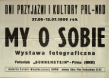 My o sobie. Wystawa Fotograficzna - afisz [Dokument życia społecznego]