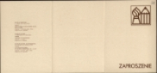 Panorama sztuki jeleniogórskiej w roku 40 lecia Polski Ludowej - zaproszenie [Dokument życia społecznego]