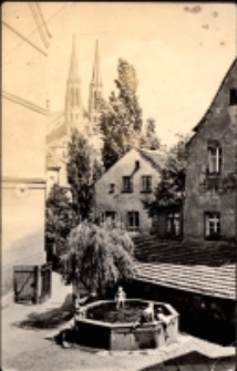 Görlitz. Maierischer Altstadwinkel mit Rohrbutte und Blick zur Peterskirche [Dokument ikonograficzny]