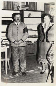 Jubileusz piętnastolecia prowadzenia świetlicy wiejskiej w Piekarach przez Eustachego Drymucha, 14.03.1991 r. (fot. 1) [Dokument ikonograficzny]