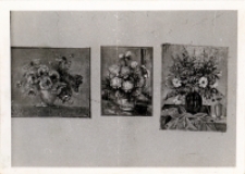 Zdjęcie z wystawy plastyków amatorów w Obornickim Ośrodku Kultury, styczeń 1988 r. [Dokument ikonograficzny]