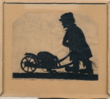 Silhouette des Herischesdorfer Sandmannes = Sylwetka piaskarza z Herischdorf [Dokument ikonograficzny]