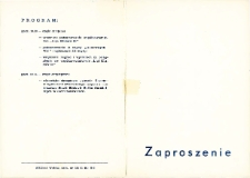 Zaproszenie na podsumowanie Ligi Klubów ‘80 do Wojewódzkiego Domu Kultury we Wrocławiu dla Klubu Rolnika w Osoli z odręczną notatką o wyróżnieniu klubu z Osoli, 22.03.1981 r.