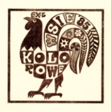 Ekslibris Turnieju Gmin „Kolorowe Wsie” dla Elżbiety Kornickiej z Klubu Leśnego w Osoli, 1985 r. [Dokument ikonograficzny]