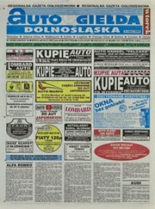 Auto Giełda Dolnośląska : regionalna gazeta ogłoszeniowa, 2002, nr 10 (846) [29.01]