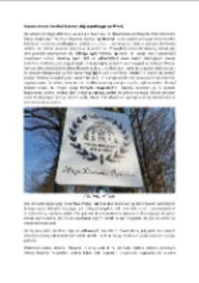 Nadanie imienia Dorothei Rohrbeck alejom parkowym we Wleniu [Dokument elektroniczny]