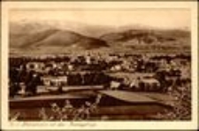 Bad Warmbrunn mit dem Riesengebirge. [Dokument ikonograficzny]