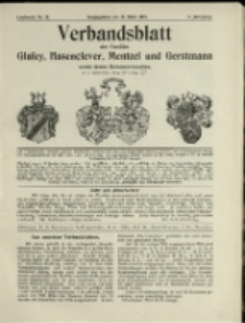 Verbandsblatt der Familien Glafey, Hasenclever, Mentzel und Gerstmann, Jg. 5, 1915, nr 12