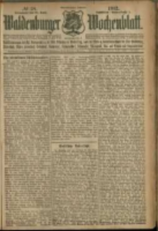 Waldenburger Wochenblatt, Jg. 58, 1912, nr 38