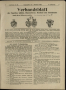 Verbandsblatt der Familien Glafey, Hasenclever, Mentzel und Gerstmann, Jg. 13, 1922, nr 30