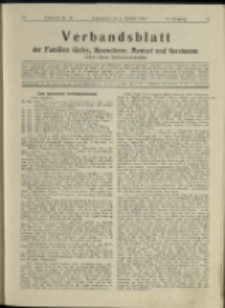 Verbandsblatt der Familien Glafey, Hasenclever, Mentzel und Gerstmann, Jg. 15, 1924, nr 34