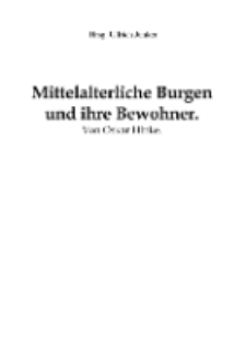 Mittelalterliche Burgen und ihre Bewohner [Dokument elektroniczny]