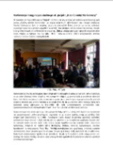 Konferencja inaugurująca czesko-polski projekt &bdquo;Ocalić pamięć Karkonoszy&rdquo; [Dokument elektroniczny]