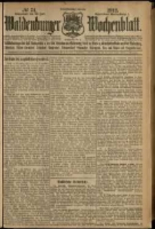 Waldenburger Wochenblatt, Jg. 58, 1912, nr 74