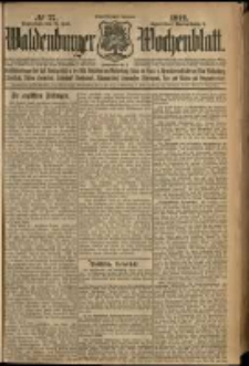 Waldenburger Wochenblatt, Jg. 58, 1912, nr 77