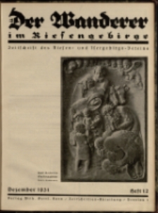 Der Wanderer im Riesengebirge, 1931, nr 12