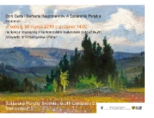 [Lekcja muzealna o karkonoskim malarstwie pejzażowym - plakat] [Dokument życia społecznego]