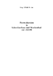 Forstexkursion in Schreiberbau und Marienthal am 5. Juli 1905 [Dokument elektroniczny]