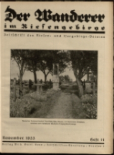 Der Wanderer im Riesengebirge, 1933, nr 11