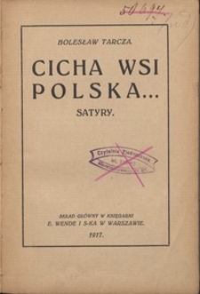 Cicha wsi polska... : satyry