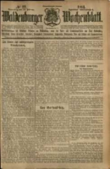 Waldenburger Wochenblatt, Jg. 59, 1913, nr 22