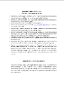 Dyskretny urok czarnego charakteru - regulamin [Dokument życia społecznego]