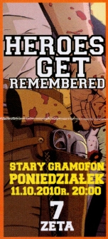 Bilet na koncert zespołu Heroes Get Remembered [Dokument życia społecznego]