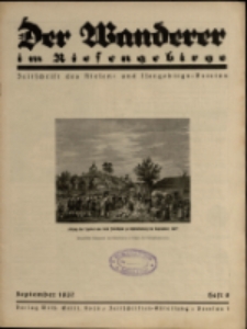 Der Wanderer im Riesengebirge, 1937, nr 9