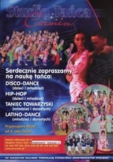 [Serdecznie zapraszamy na naukę tańca...]- plakat [Dokument życia społecznego]